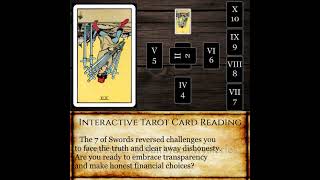 Celtic Cross Wealth: Seven of Swords in Position 3 Reversed - Honest Communication