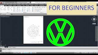 Autocad 2D Practice Drawing / Exercise 15/ Simple Tutorial