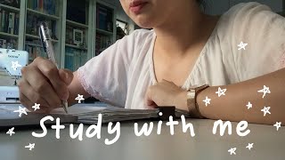 study with me | golden hour glow ✨(real time, with music)