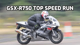 Suzuki GSXR750 Top Speed Run RAF Woodbridge