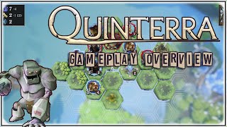 Quinterra Gameplay Overview! New Roguelite Turn Based Strategy Game!