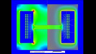 CFX Berlin-Video: Ergebnisvisualisierung der Simulation eines Sperrwandler-Transformators