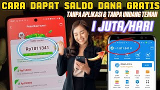 CARA DAPAT SALDO DANA GRATIS Rp 1 JUTA LANGSUNG CAIR - CARA DAPAT UANG DARI INTERNET 2024