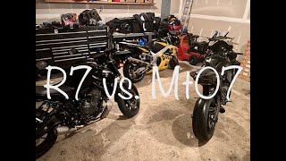 Yamaha R7 & Mt07 Ride