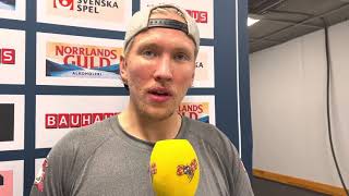 MrMadhawk.se Marcus Sylvegård efter Malmö - Skellefteå 2021-10-16