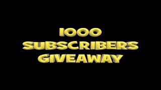 1000 Subscribers Giveaway | Introducing 999 Vlogs And Things