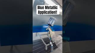 Metallic Blue Application!! #Series2 #wetonwetpainting #glasurit #Iwata