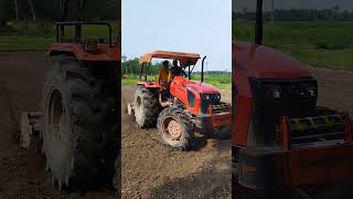 kubota mu 5502 4x4 tractor rotavator driving