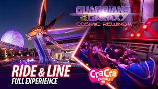 Guardians of the Galaxy: Cosmic Rewind EPCOT POV Full Ride & line Experience at Disneyland HD 4K FUN