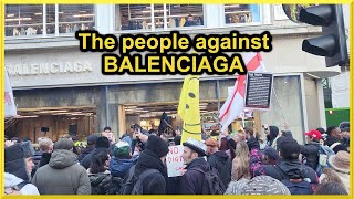 UK MET police protect Balenciaga store | LONDON | 10th December 2022