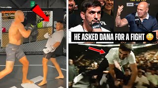 Alex Pereira spars with flyweight fighter | Dana White just gives a random guy a UFC contact