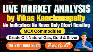 🔴 MCX Live Market Analysis in Telugu for 21th June, 2024