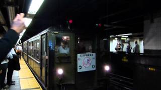 Yankee Stadium bound Lo V train leaving Grand Central