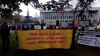 #Canlı | Ağaç AŞ'de amirleri tarafından işkence edilip işten atılan Bilal Atan direnişe başladı