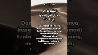 Surat Thaha 105-7: Gunung Dihancurkan | Petikan Ayat Al Quran #shorts