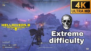 Helldivers 2 | Extreme Cold Map Challenge | Reduced Stamina | 4K 60FPS Gameplay