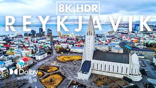 Reykjavik, Capital of Iceland in 8K ULTRA HD HDR 60 FPS Video by Drone