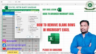 Don't Remove Blank Rows Manually | How to Remove Blank Rows in Microsoft Excel | #microsoftexcel