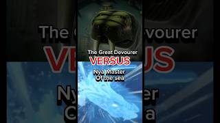 The Great Devourer VS Nya (fused with sea) #legoninjago #ninjago #ninjagoedit #1v1edit #versusedit