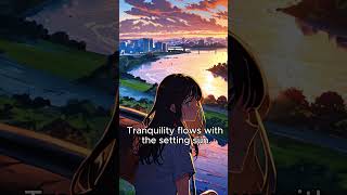 Sunset Serenity  #tranquility  #anime  #calmambiance  #animemusic  #lofimusic  #music