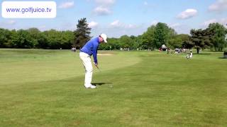 Marcus Fraser iron shot - US Open Qualifying 2013 (slow motion)