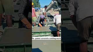 Some scenes of the Re-panel making work.#reels #train #concrete #construction