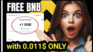 With 0.011$ Claim 1 BNB on Binance For Free I Make Money Online #binance  #crypto #makemoneyonline