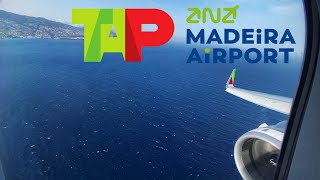 TAP Portugal A321 Neo Landing - Cristiano Ronaldo Airport in Funchal, Madeira