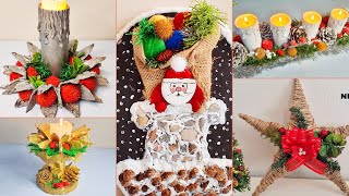 5 Easy Christmas Decoration craft ideas 🎄from Waste Materials step by step /DIY♻️