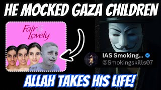 Man Who Posts Memes Mocking Gaza Children ~ Embarrassing End to His Life