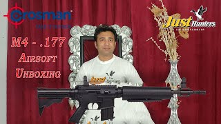 Crosman Airsof M4 177 Kit Unboxing by Mian Qamar from Just Hunters in Urdu