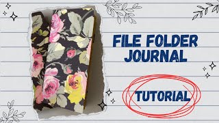 File Folder Rose Journals | TUTORIAL Use up those office supplies in a unique and productive way.