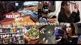 Spend the week with me | impulsive haircut, hurricane party, target haul, gym |