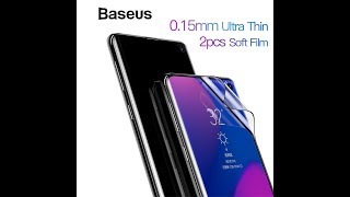 Baseus Buff Guard Galaxy A10/S10 Plus- (Pack Of 2 ), [Supports Ultrasonic Fingerprint Unlock]