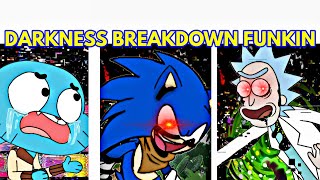 Friday Night Funkin' Vs DARKNESS BREAKDOWN FUNKIN | Gumball Finn Sonic (FNF/Mod/Pibby)