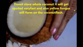 DIY TIP:How to keep Coconut Fresh for moreThan Three Months||Coconut StoringTip