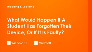 What Would Happen If A Student Has Forgotten Their Device, Or If It Is Faulty?