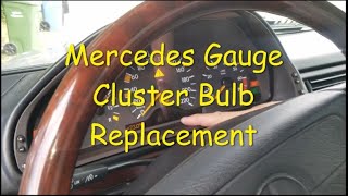 Mercedes Instrument/Gauge Cluster Bulb Replacement