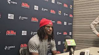 @APaSwECit Post Game RB Henry Parrish Jr No 5 OLE MISS beats Wake Forest, 40-6.