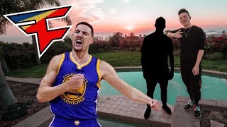 Klay Thompson visits the FaZe House!!