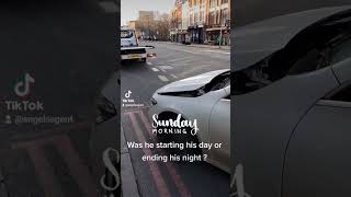 Mercedes road traffic collision - London