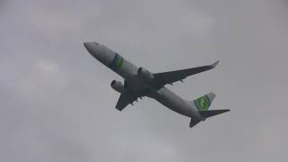 (HD) Foggy plane spotting day at Schiphol airport Amsterdam (MD-11, 747, 787, etc)