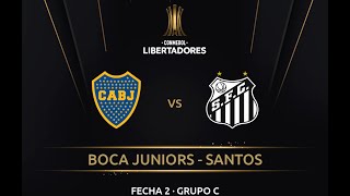 Boca Juniors vs Santos Fecha 2 Copa Libertadores 2021 (Simulación ).