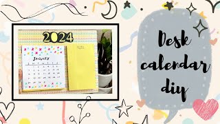 DIY Desk Calendar - Easy Step-by-Step Guide for Year-Round Organization!" DIY calendar ideas