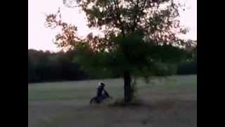 Noah on the lowered PW50 one lap around our CC track