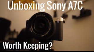 Sony A7C Unbox the smallest lightest full frame mirrorless camera.