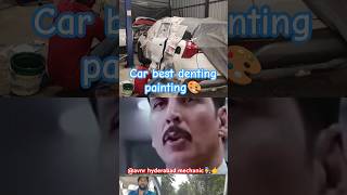 Car best denting painting in hyderabad [ AVNR HYDERABAD MECHANIC ] #shorts