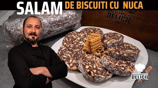 Reteta salam de biscuiti cu nuca: Delicios si crocant!