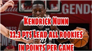 Meet Kendrick Nunn Lead all rookies in points per game