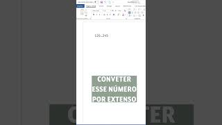 Converter número em texto no Word #word #office #textcard #wordtips